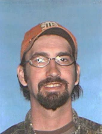 Joseph Jesse Aldridge, the suspect in a shooting spree that left seven people dead in a south-central Missouri town, is shown in this Texas County, Missouri Sheriff's Department photo released on February 27, 2015. REUTERS/Texas County Sheriff's Department/Handout