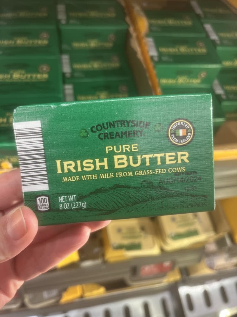 Pure Irish butter.