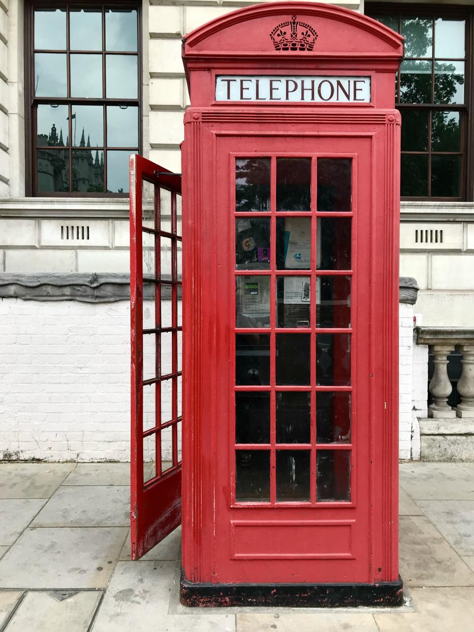 Red telephone booths are iconic London staples. This one remains on Great George Street in London, England, as of June 9, 2018. | Sarah Gambles, Deseret News