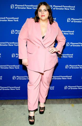 <p>Santiago Felipe/Getty Images</p> Beanie Felstein attends the Planned Parenthood party in New York City.