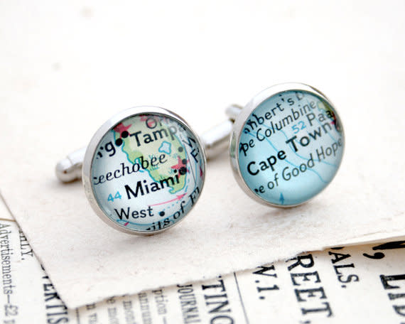 custom cufflinks on Etsy for Valentine's Day