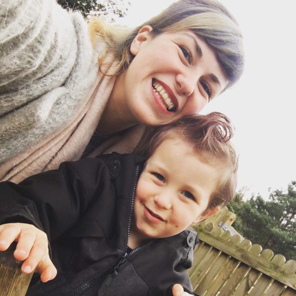 Charly Holmes and her 3-year-old boy Vincent. Source: Supplied.