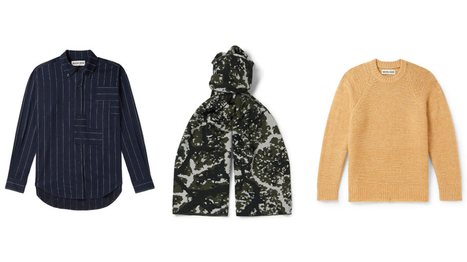 Nature-influenced selects from Messrs Ryan Edmonds and Julian Canda's Miles Leon collection for Mr Porter