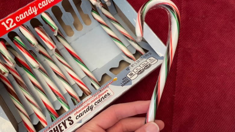 Hershey's mint candy canes