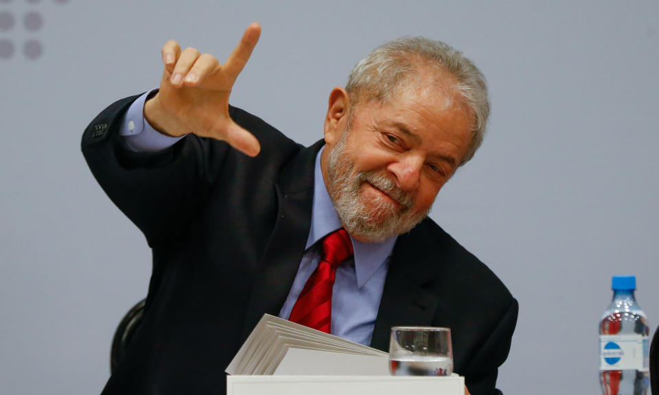 *ARQUIVO* BRAS&#xcd;LIA, DF, 24.04.2017 - O ex-presidente Lula em evento organizado pelo PT para discutir propostas para a economia brasileira. (Foto: Pedro Ladeira/Folhapress)