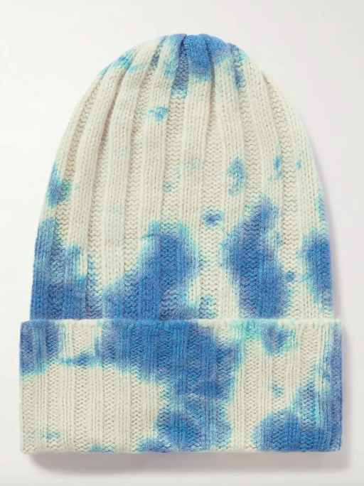 The Elder Statesman Tie-Dyed Cashmere Beanie