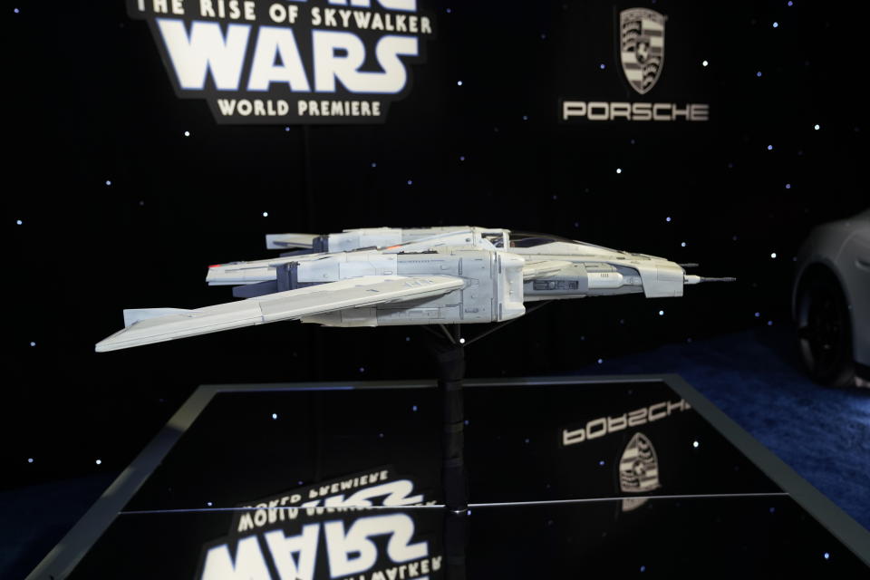 The Tri-Wing model designed by Porsche and LucasFilm December 16, 2019 at the Dolby Theater in Los Angeles (Hesh Photo)