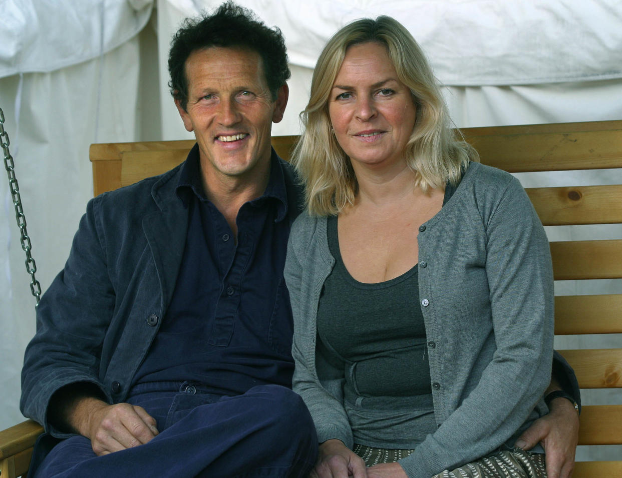 Monty Don, with his wife Sarah, pictured at the Edinburgh International Book Festival. (Getty)