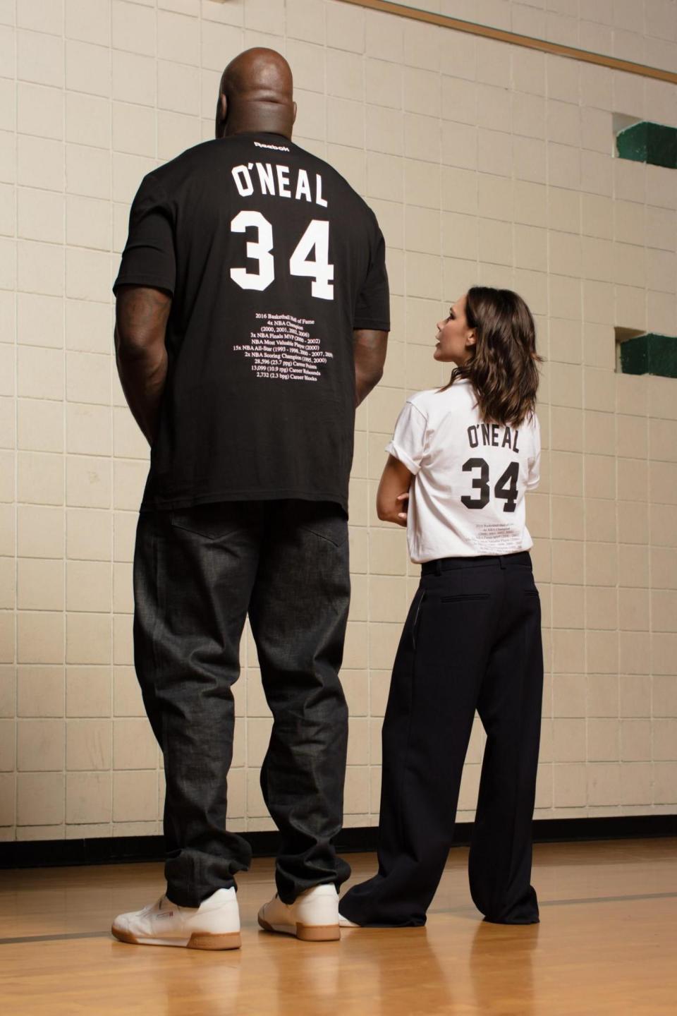 Shaquille O’Neal and Victoria Beckham (Getty Images for Reebok )