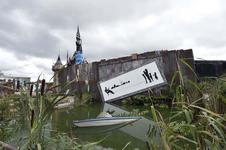 An installation is pictured at 'Dismaland', a theme park-styled art installation by British artist Banksy, at Weston-Super-Mare in southwest England, Britain, August 20, 2015. REUTERS/Toby Melville