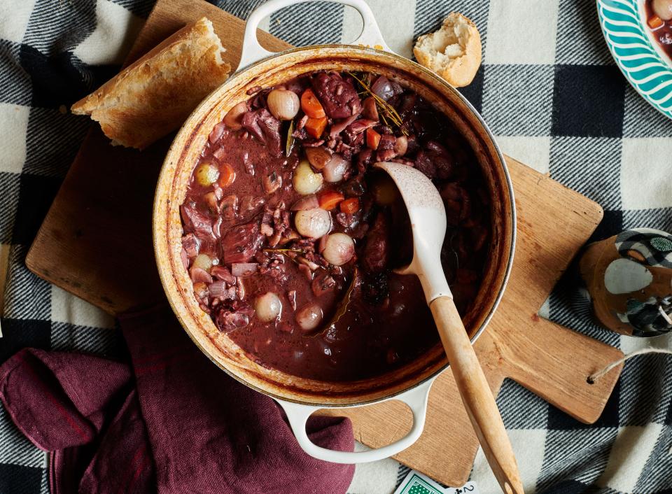 Coq au Vin With Cocoa Powder