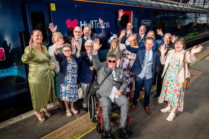 Delighted Hull veterans before setting out on their special visit to London