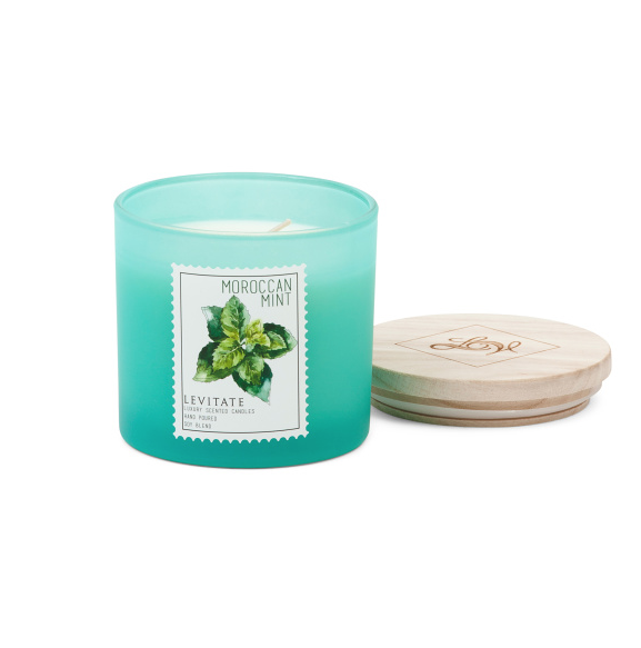 11) Moroccan Mint Frosted Glass Candle