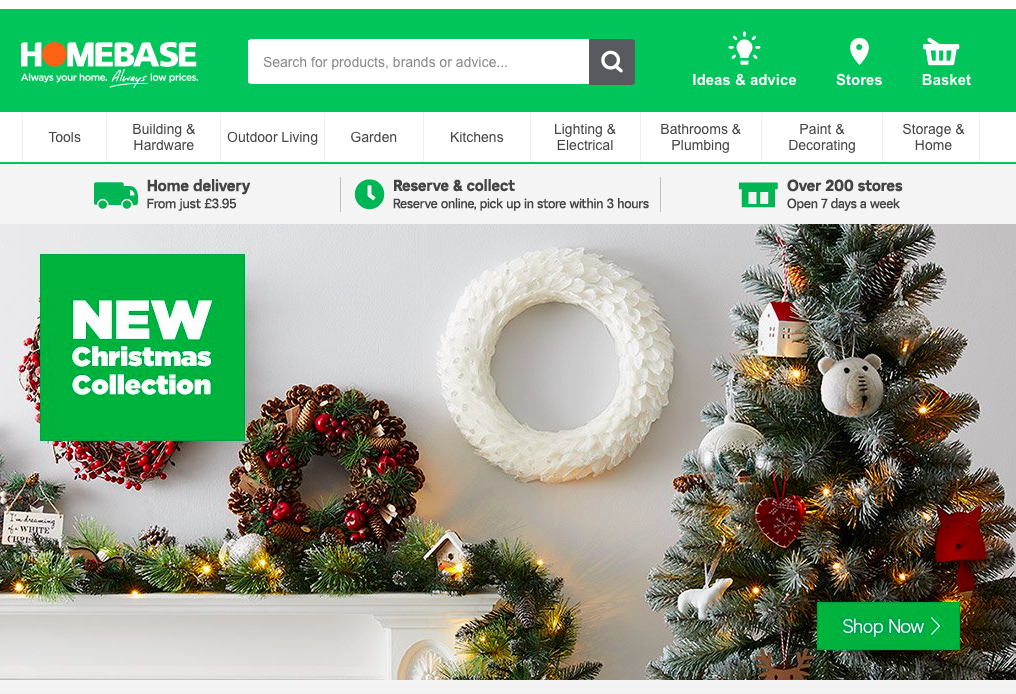 Customers were critical of Homebase’s website (Picture: Homebase)