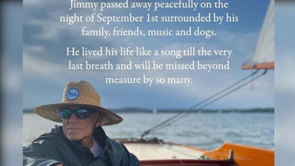 吉米巴菲特官方IG證實消息。（圖／翻攝自Jimmy Buffett IG）