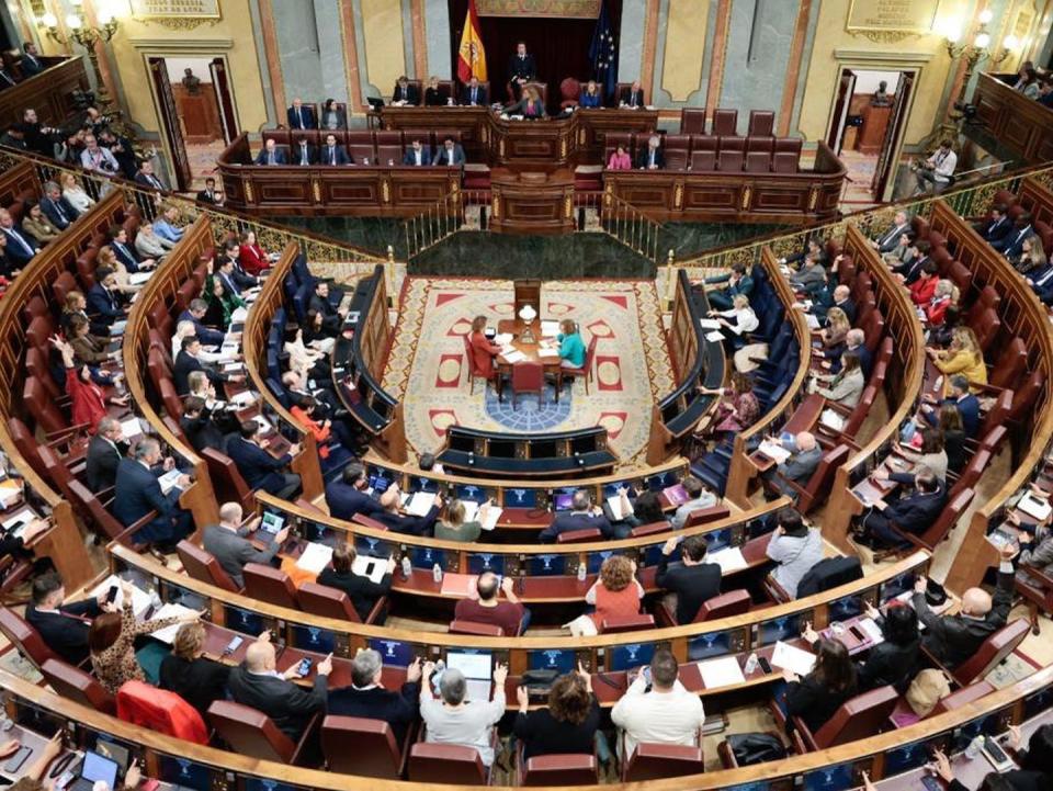 Reciente sesión plenaria del Congreso de los Diputados de España. <a href="https://www.congreso.es/fotonoticias?p_p_id=fotonoticias&p_p_lifecycle=0&p_p_state=normal&p_p_mode=view&_fotonoticias_mvcPath=detalle&_fotonoticias_fotonId=4186" rel="nofollow noopener" target="_blank" data-ylk="slk:Congreso.es;elm:context_link;itc:0;sec:content-canvas" class="link ">Congreso.es</a>