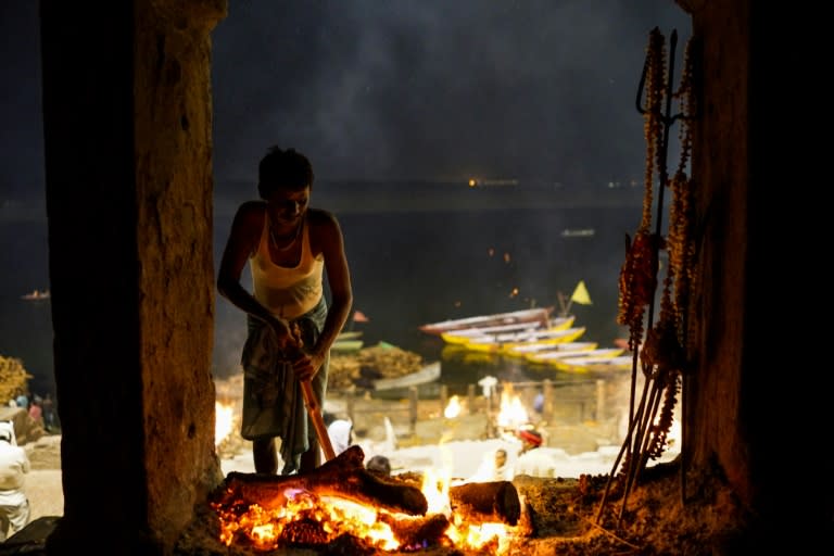 Hindus believe the sacred fires and cremation grounds at Varanasi can help free them from the cycle of life and death