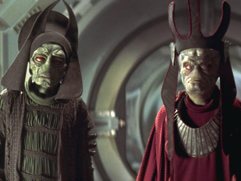 Two Neimodians in "Star Wars: Episode I - The Phantom Menace."