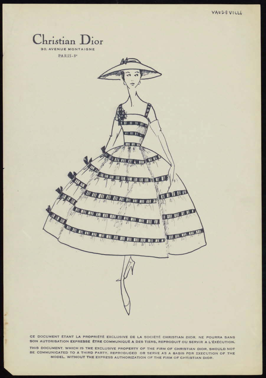 A Christian Dior sketch used in “Mrs. Harris Goes to Paris.” - Credit: Christian Dior