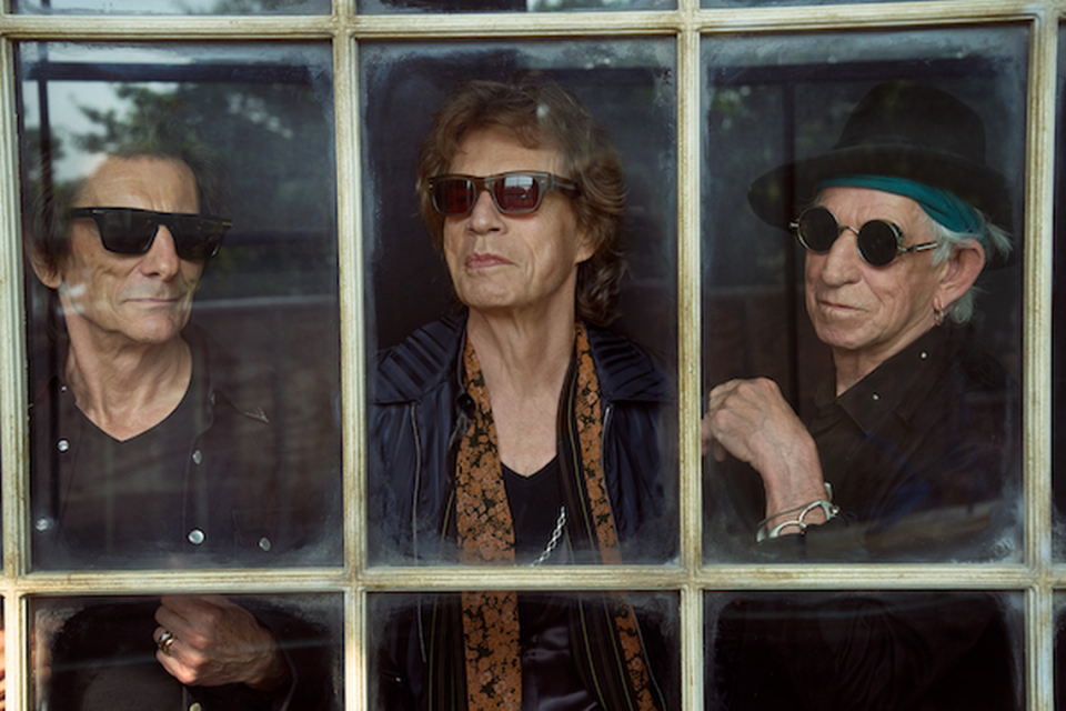 The surviving Rolling Stones in 2023. Guitarist Ron Wood (left), singer Mick Jagger (center) and guitarist Keith Richards (right) in a promo photo for the group’s album, “Hackney Diamonds,” released in October 2023.