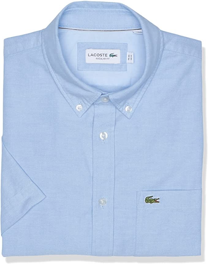 Lacoste Short-Sleeve Oxford Shirt