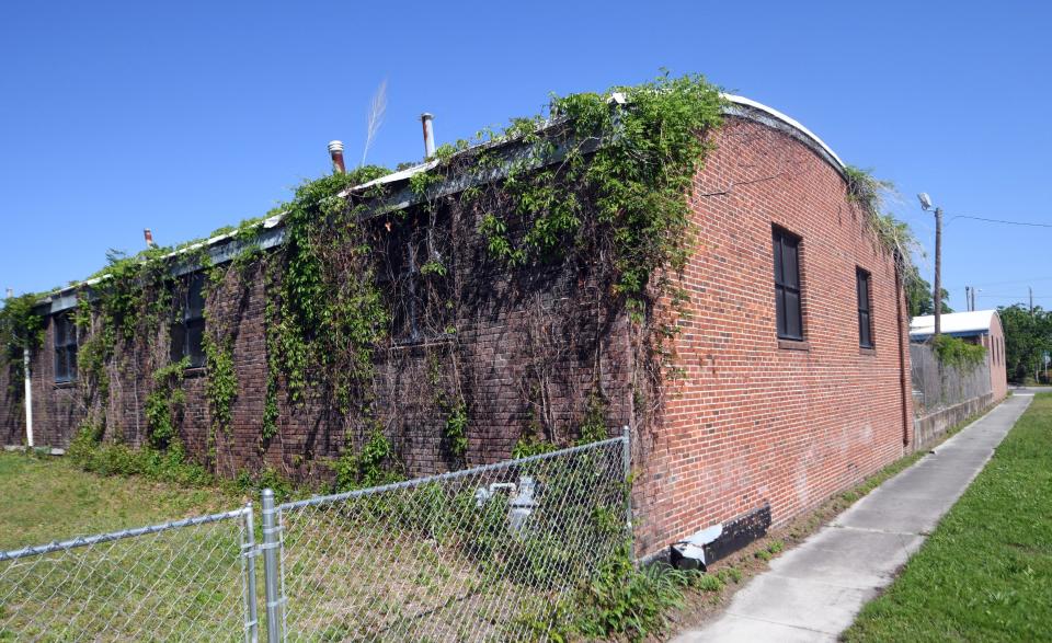 The former bus repair depot on Castle Street in Wilmington, N.C, Tuesday, April 26, 2022. Wilmington City Council has decided to sell the property.