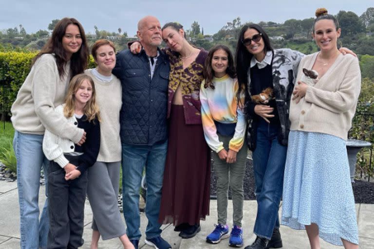 Todas las hijas de Bruce Willis se han mantenido a su lado, tras el diagnóstico de su enfermedad en 2022