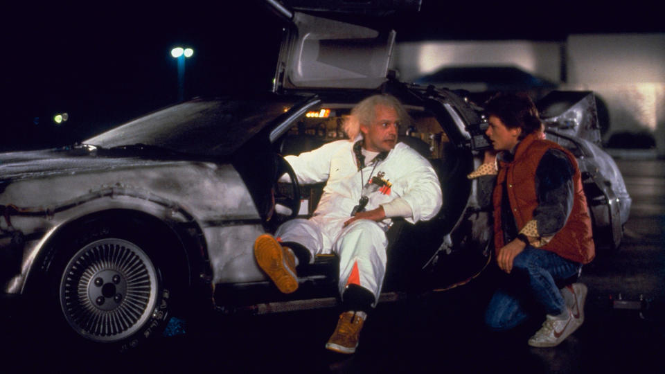 Christopher Lloyd and Michael J. Fox in Back to the Future