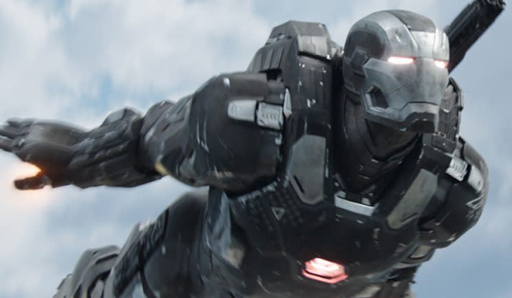 War Machine is back in action in Infinity War - Credit: Marvel