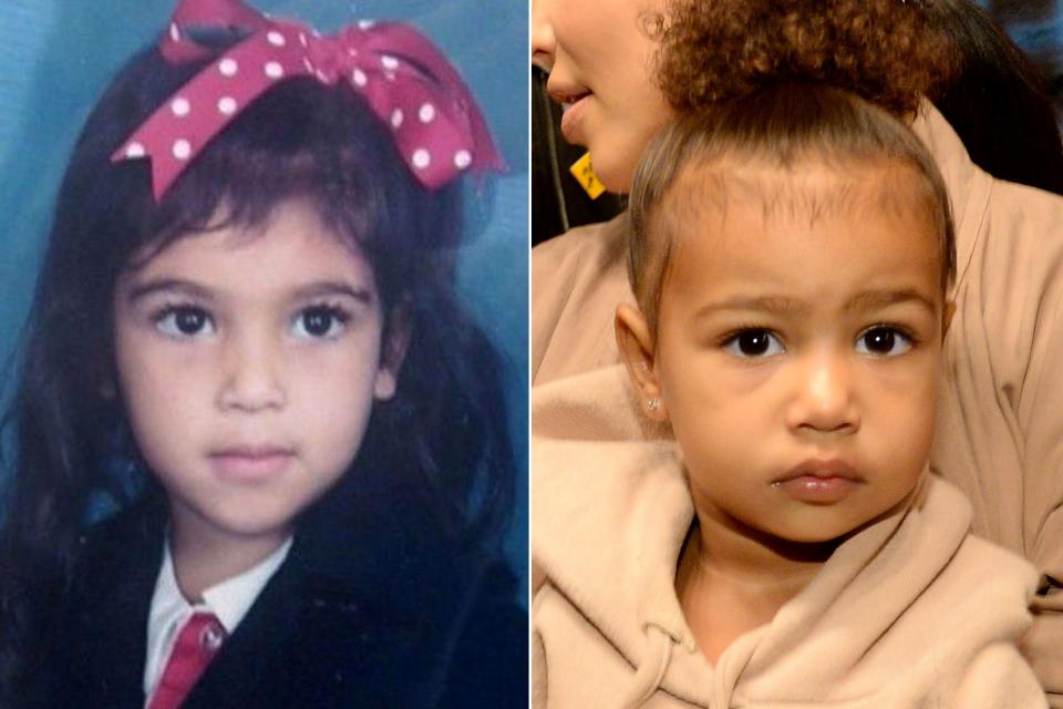 North seemingly picked up her mom's knack for serving up looks while in the womb. The duo are practically twins, from their thick brows and full lips to their baby hairs and saucer-like eyes. 