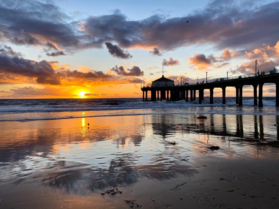 Manhattan Beach, California sunset, captured on the iPhone 11 Pro
