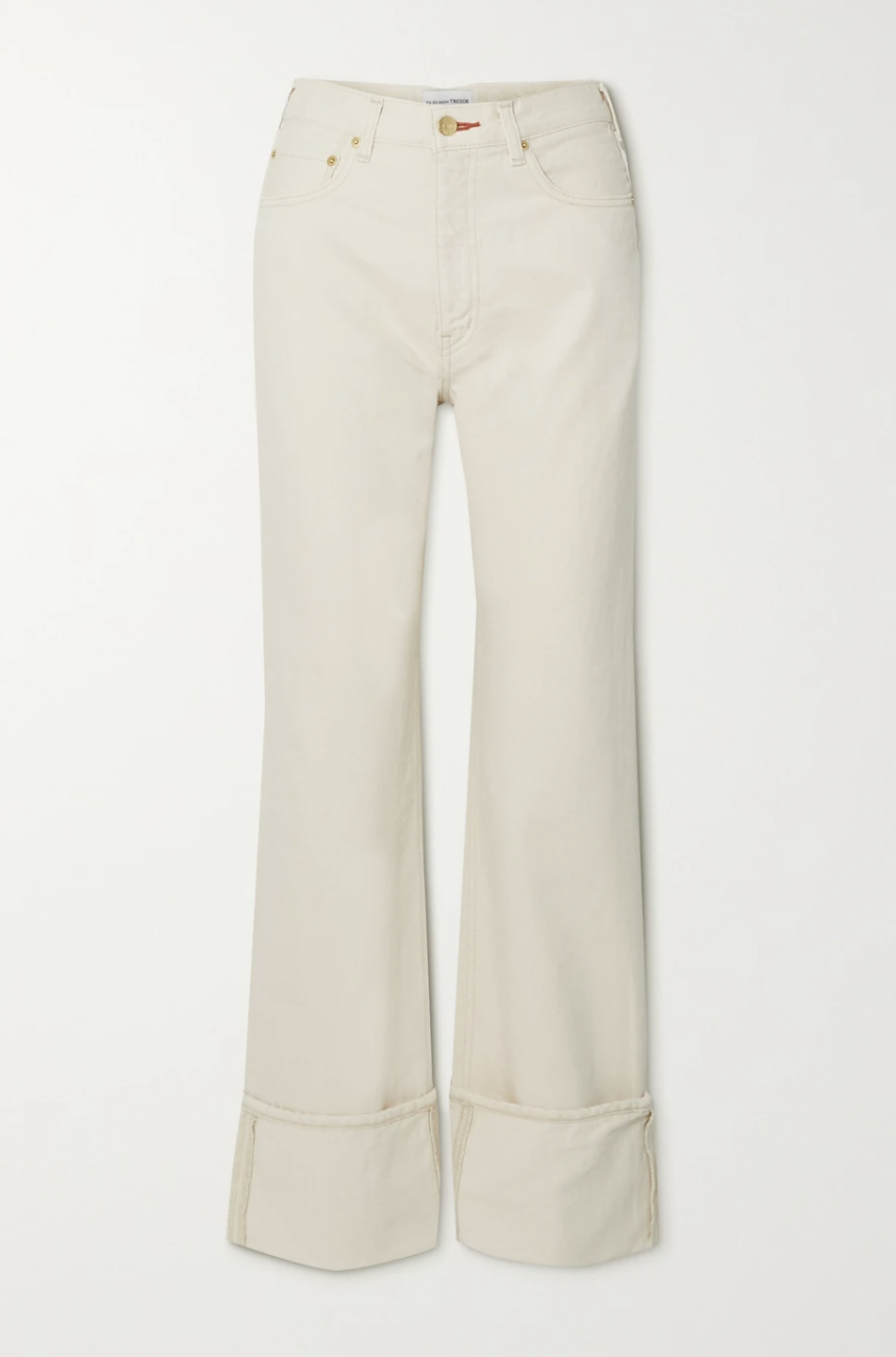 Carnelian Organic High-Rise Straight-Leg Jeans