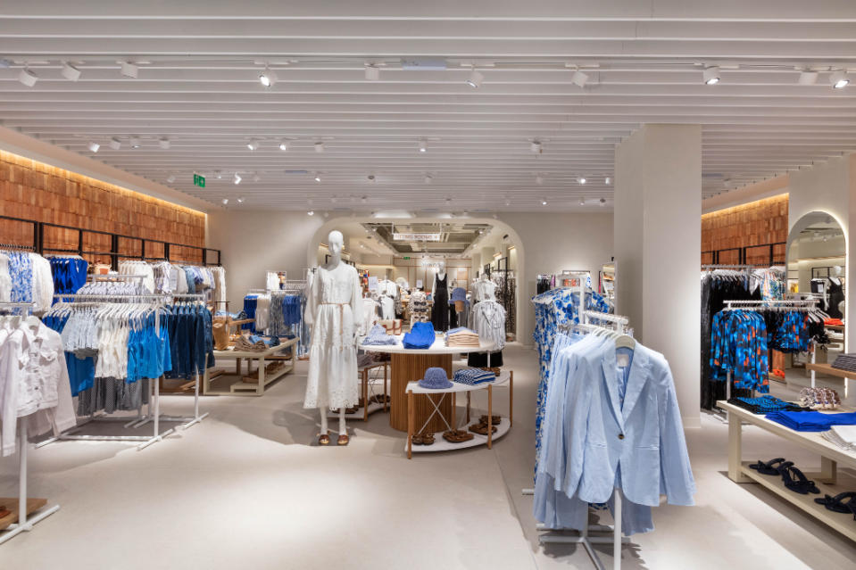 A look at the Mango Woman collection inside its new Westfield Stratford City store in London.