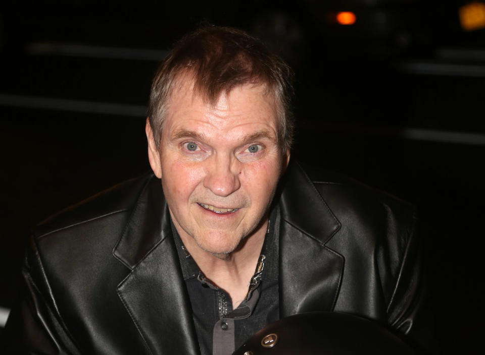 NEW YORK, NEW YORK - AUGUST 20: Meat Loaf visits the cast of the musical "Bat Out Of Hell" on Broadway at New York City Center on August 20, 2019 in New York City. (Photo by Bruce Glikas/WireImage)