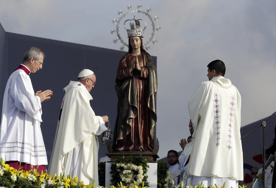 FOTOS: El Papa y su primer gran evento de masas en Colombia