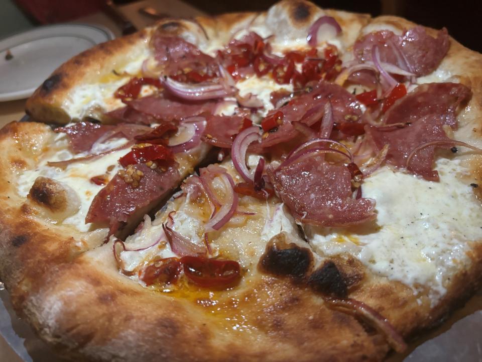 Calabrian Pizza at Lincoln Yard in Birmingham.