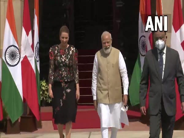 Prime Minister Narendra Modi meets with Denmark's Prime Minister Mette Frederiksen in New Delhi.