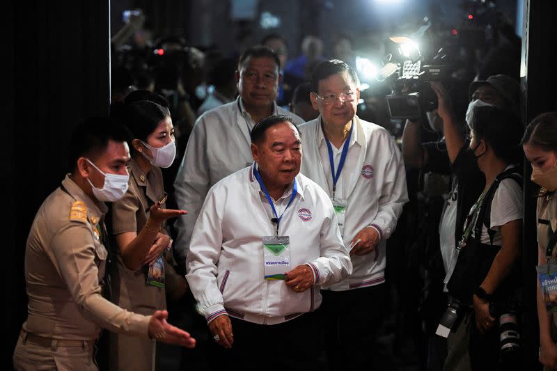 Members of Thai political parties register their candidacy for the upcoming May 14 general election