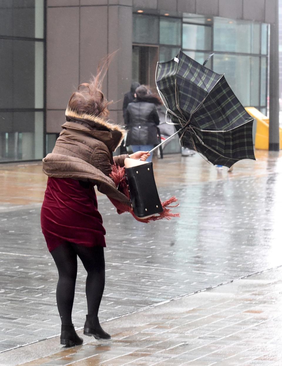 Storm Doris batters Britain: Woman killed as gusts hit 100mph and 'weather bomb' creates blizzard-like snow