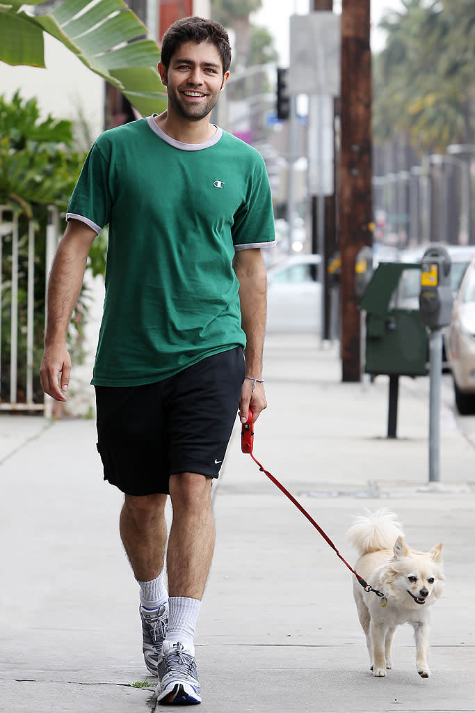 Grnier Adrien Walks Dog