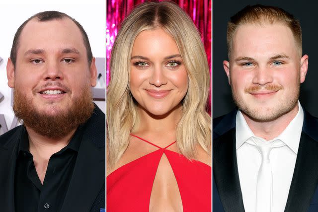 <p>Taylor Hill/FilmMagic; Kevin Mazur/Getty; Jason Kempin/Getty</p> Luke Combs; Kelsea Ballerini; Zach Bryan