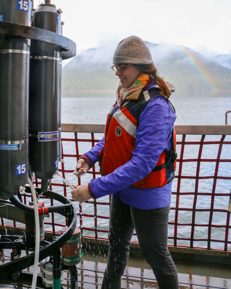 Linsey Haram during an expedition to British Columbia. (Stephen Page)