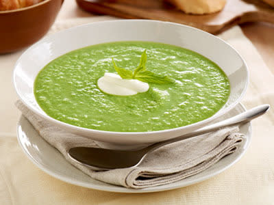 Avocado, Pea and Zucchini Soup