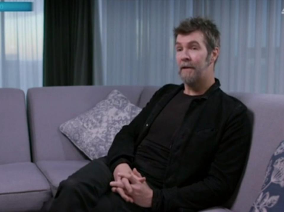 Rhod Gilbert during Stand Up 2 Cancer segment (Channel 4)