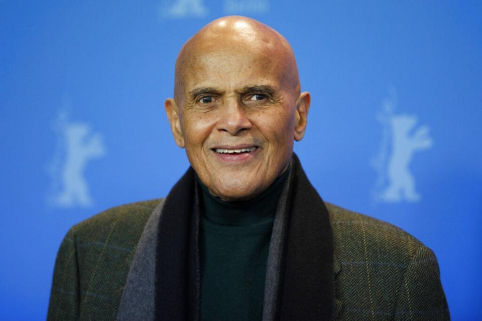 Harry Belafonte attends a photo-call about the movie Sing Your Song during the International Film Festival Berlinale in Berlin on Saturday, Feb. 12, 2011.