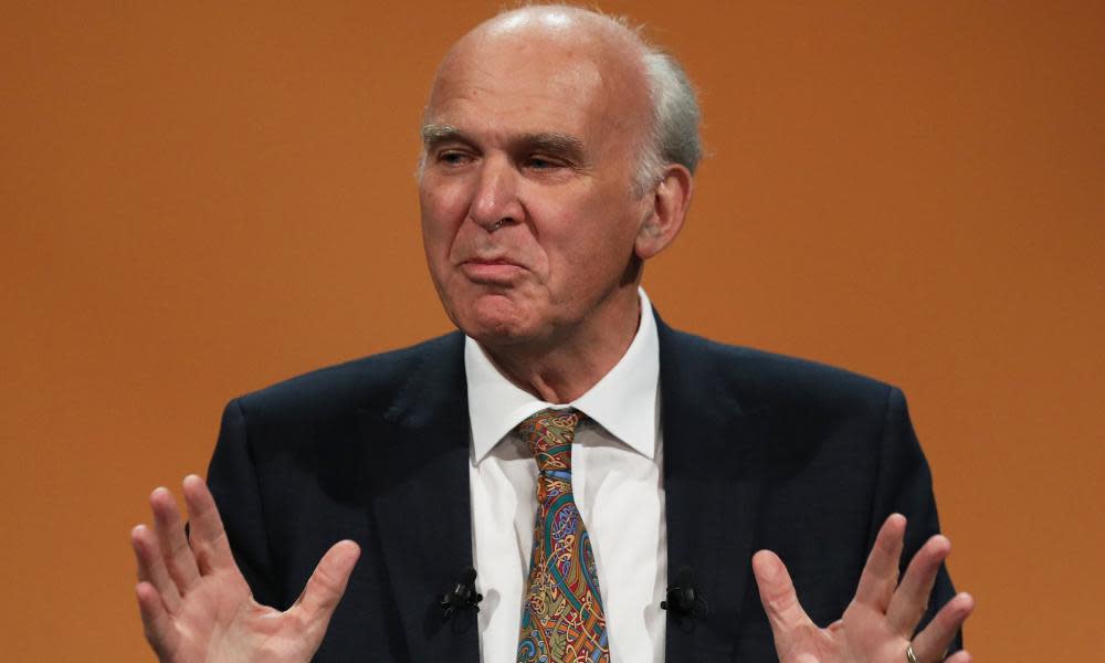 The Liberal Democrats leader, Vince Cable