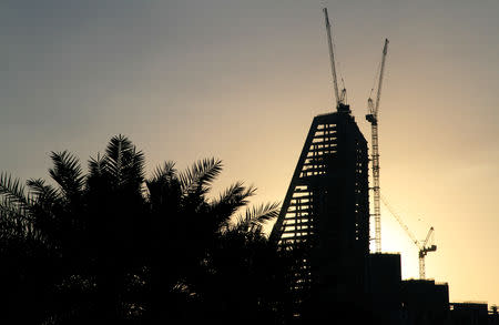 Towers under construction are seen in Doha, Qatar February 5, 2019. Picture taken February 5, 2019. REUTERS/Stringer