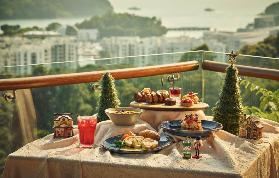Arbora Hilltop Garden & Bistro's special festive menu with its delectable array of culinary delights that are as pretty as they are scrumptious. PHOTO: Mount Faber