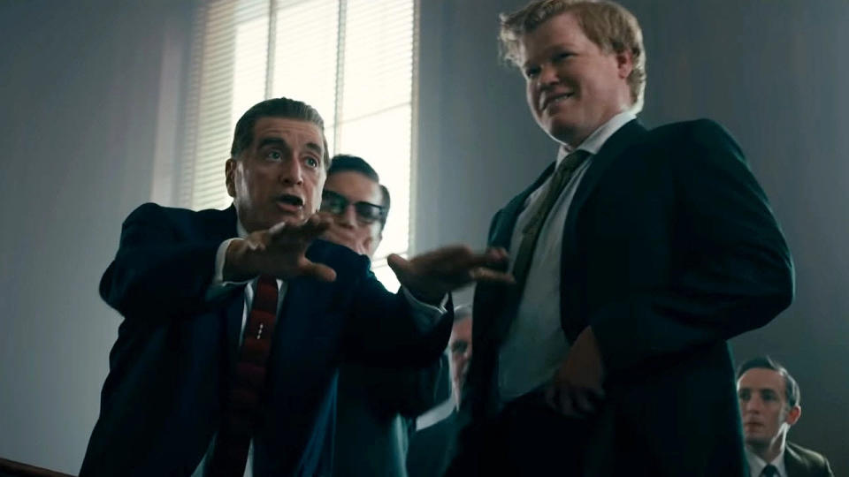 Al Pacino and Jesse Plemons in The Irishman