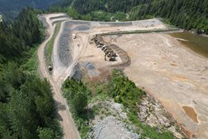 Overview of tailings management facility south dam